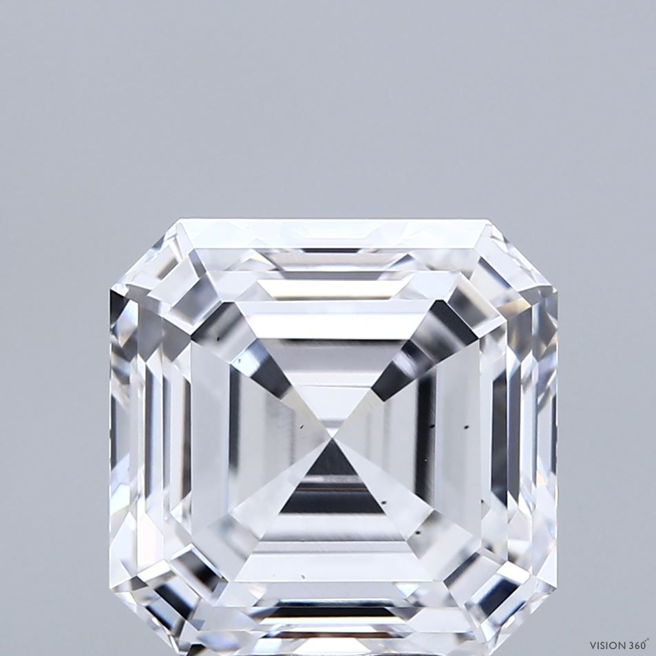 Lab-Grown Asscher Diamond - 6.07 Carats, D Color, VS2 Clarity - Certified by IGI - Report Number: LG712501318