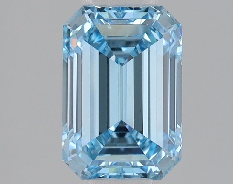Lab-Grown Emerald Diamond - 1.52 Carats, Fancy Intense Blue Color, VVS2 Clarity - Certified by IGI - Report Number: LG680534576