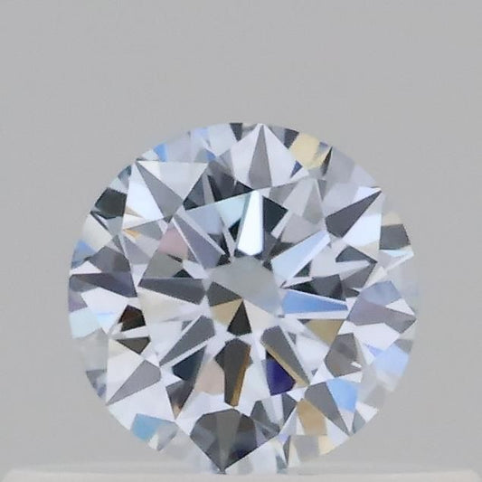 Lab-Grown Round Diamond - 0.3 Carats, Fancy Blue Color, VVS2 Clarity - Certified by IGI - Report Number: LG689573667