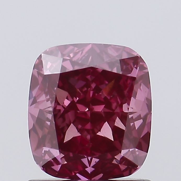 Lab-Grown Cushion Diamond - 1.09 Carats, Fancy Pink Color, VS1 Clarity - Certified by IGI - Report Number: LG646470909
