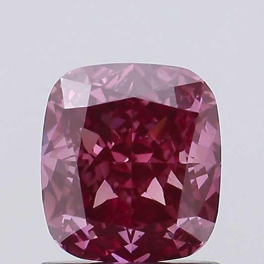 Lab-Grown Cushion Diamond - 1.09 Carats, Fancy Pink Color, VS1 Clarity - Certified by IGI - Report Number: LG646470909