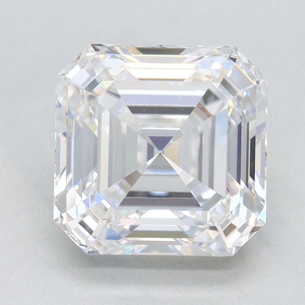 Lab-Grown Asscher Diamond - 3.06 Carats, D Color, IF Clarity - Certified by GIA - Report Number: 6505588112