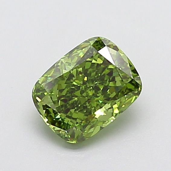 Cushion Modified 1.57ct Fancy Vivid Green VVS2 - Cut • IGI • LG720508966