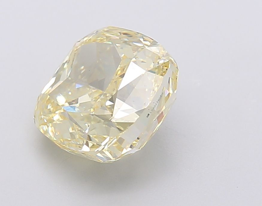 Lab-Grown Cushion Diamond - 3.03 Carats, Fancy Intense Yellow Color, VS1 Clarity - Certified by IGI - Report Number: LG602390102