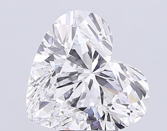 Lab-Grown Heart Diamond - 6.09 Carats, E Color, VVS2 Clarity - Certified by IGI - Report Number: LG704516095