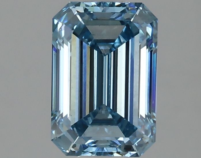 Lab-Grown Emerald Diamond - 1.56 Carats, Fancy Vivid Blue Color, VS2 Clarity - Certified by IGI - Report Number: LG632446687