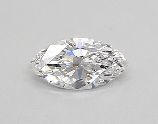 Lab-Grown Marquise Diamond - 0.36 Carats, D Color, SI1 Clarity - Certified by IGI - Report Number: LG668424456