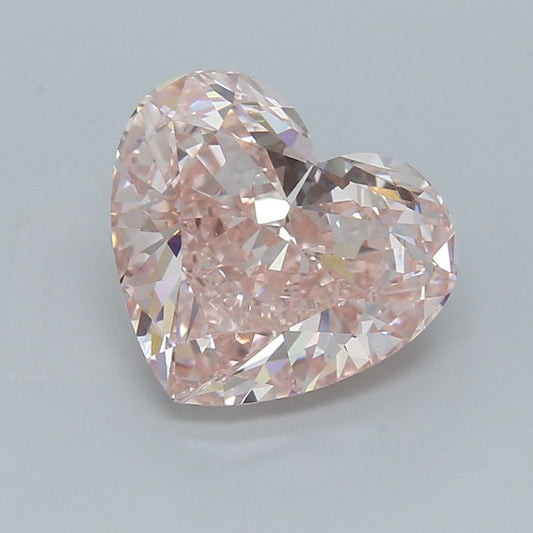 Lab-Grown Heart Diamond - 6.29 Carats, Fancy Intense Pink Color, VS1 Clarity - Certified by IGI - Report Number: LG687559768