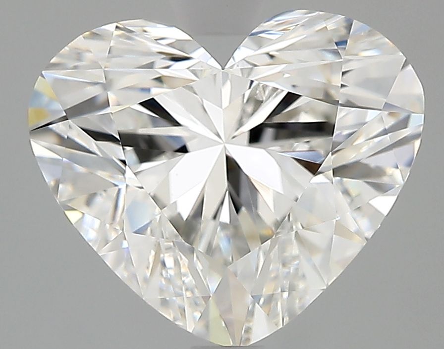 Lab-Grown Heart Diamond - 3.56 Carats, F Color, VVS2 Clarity - Certified by IGI - Report Number: LG709523236