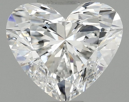 Lab-Grown Heart Diamond - 0.97 Carats, E Color, VVS2 Clarity - Certified by IGI - Report Number: LG695516588