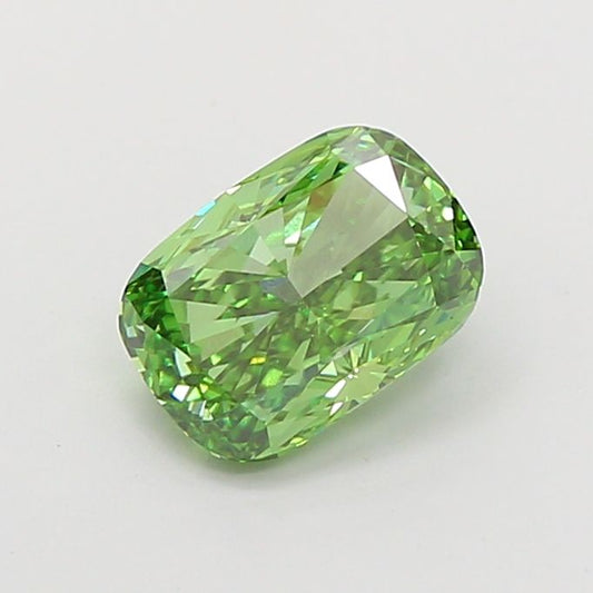 Cushion Modified 1.51ct Fancy Vivid Green VVS2 - Cut • IGI • LG816680074