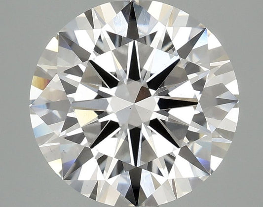 Lab-Grown Round Diamond - 2.95 Carats, F Color, VS1 Clarity - Certified by IGI - Report Number: LG701510048