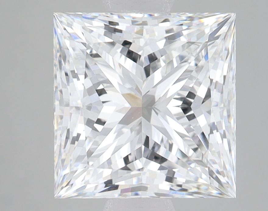 Lab-Grown Princess Diamond - 3.51 Carats, E Color, VVS2 Clarity - Certified by IGI - Report Number: LG666420707