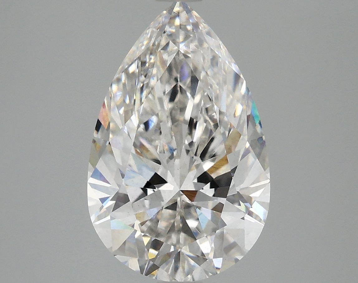 Lab-Grown Pear Diamond - 4.01 Carats, F Color, VS2 Clarity - Certified by IGI - Report Number: LG673412957