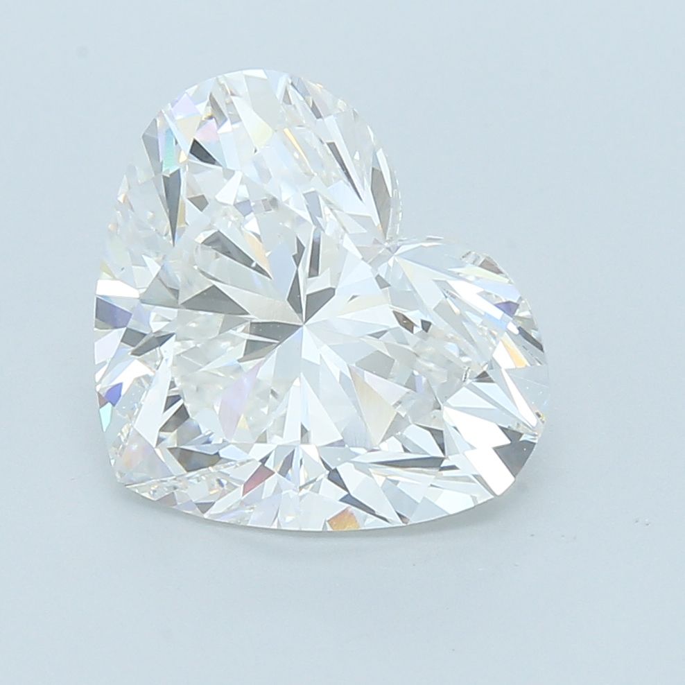 Lab-Grown Heart Diamond - 7.02 Carats, F Color, VVS2 Clarity - Certified by IGI - Report Number: LG713503766