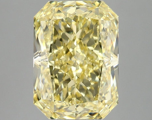 Lab-Grown Radiant Diamond - 4.1 Carats, Fancy Vivid Yellow Color, VVS2 Clarity - Certified by IGI - Report Number: LG683540207