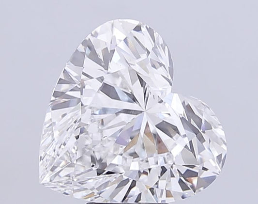 Lab-Grown Heart Diamond - 8.04 Carats, E Color, VS2 Clarity - Certified by IGI - Report Number: LG702546499