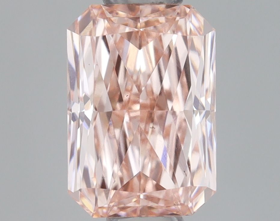 Lab-Grown Radiant Diamond - 0.55 Carats, Fancy Intense Pink Color, VS2 Clarity - Certified by IGI - Report Number: LG668417403