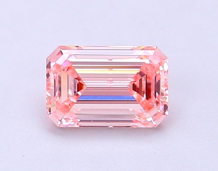Lab-Grown Emerald Diamond - 0.98 Carats, Fancy Intense Pink Color, SI1 Clarity - Certified by IGI - Report Number: LG689531716