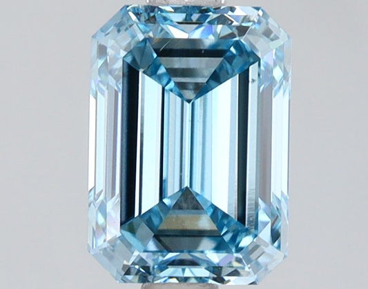 Lab-Grown Emerald Diamond - 2.01 Carats, Fancy Intense Blue Color, VS1 Clarity - Certified by IGI - Report Number: LG618468014