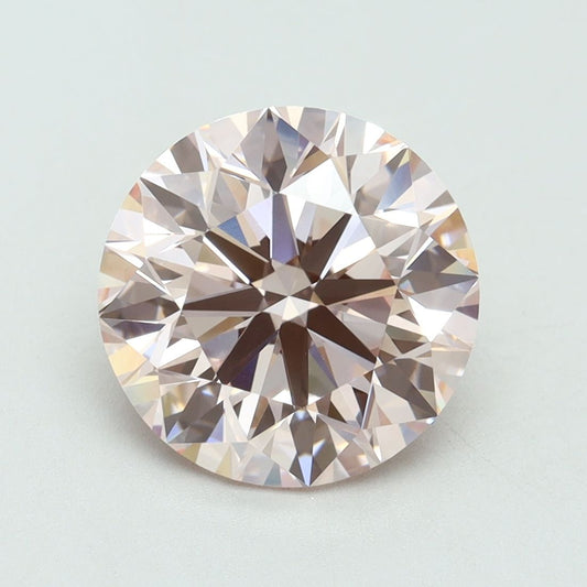 Lab-Grown Round Diamond - 3.5 Carats, Fancy Intense Pink Color, VVS1 Clarity - Certified by IGI - Report Number: LG561264516