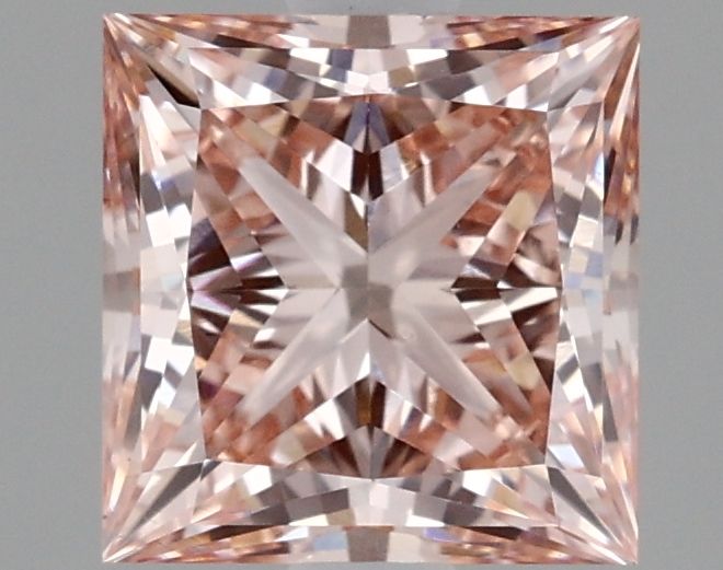 Lab-Grown Princess Diamond - 1.92 Carats, Fancy Intense Pink Color, VS1 Clarity - Certified by IGI - Report Number: LG635403442