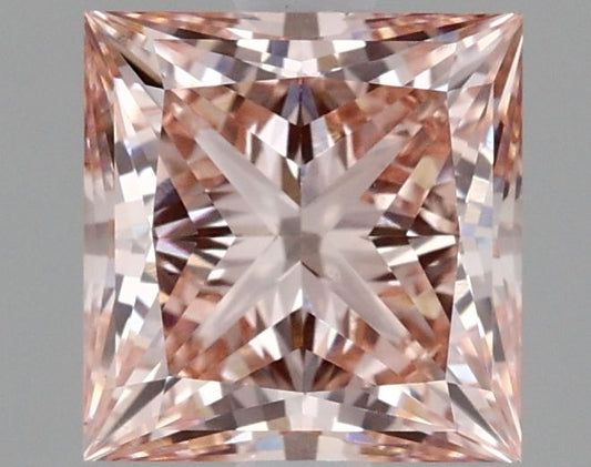 Lab-Grown Princess Diamond - 1.92 Carats, Fancy Intense Pink Color, VS1 Clarity - Certified by IGI - Report Number: LG635403442