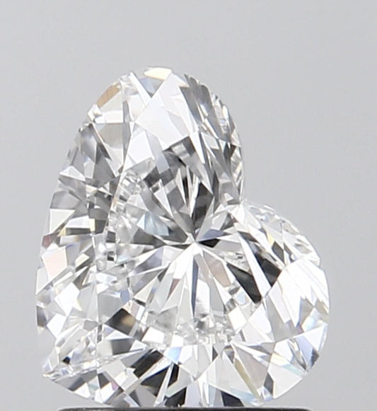 Lab-Grown Heart Diamond - 1.02 Carats, D Color, VS1 Clarity - Certified by IGI - Report Number: LG692508503