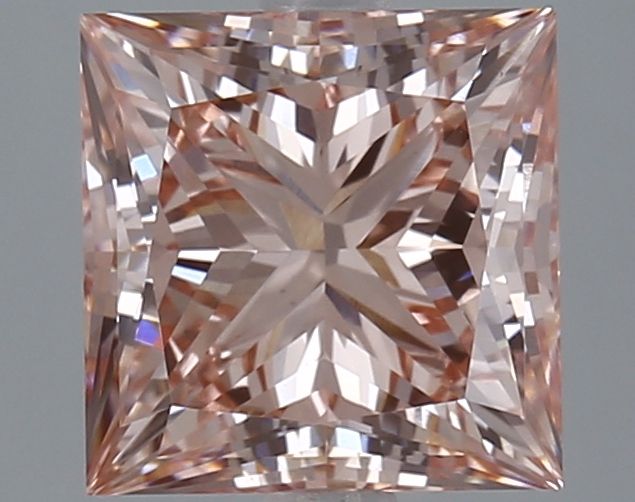 Lab-Grown Princess Diamond - 2.93 Carats, Fancy Intense Pink Color, VS1 Clarity - Certified by IGI - Report Number: LG622493963