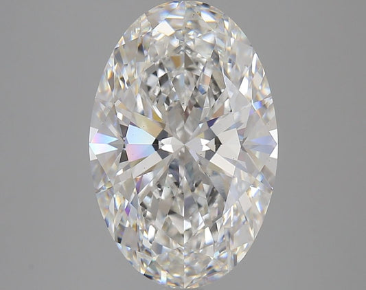 Lab-Grown Oval Diamond - 4.7 Carats, F Color, VS2 Clarity - Certified by IGI - Report Number: LG604314170