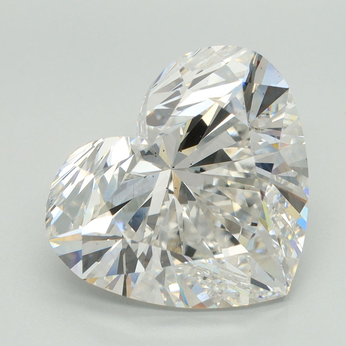 Lab-Grown Heart Diamond - 7.38 Carats, F Color, VS2 Clarity - Certified by IGI - Report Number: LG613393080