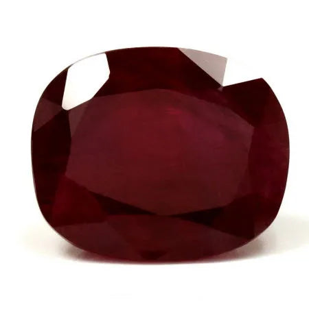 7.54ct Cushion Natural Ruby (Colour Red, Clarity Slightly Included, Cut Faceted)