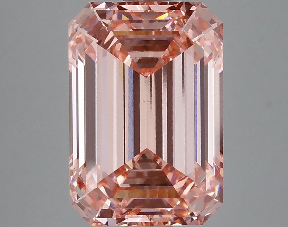 Lab-Grown Emerald Diamond - 4.87 Carats, Fancy Vivid Pink Color, VS1 Clarity - Certified by IGI - Report Number: LG632446693