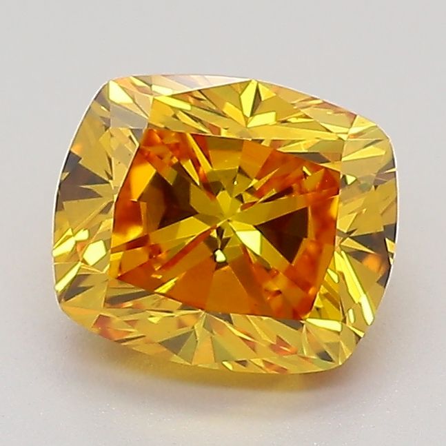 Cushion Modified 1.58ct Fancy Orangey Yellow VS2 - Cut • IGI • LG544250091