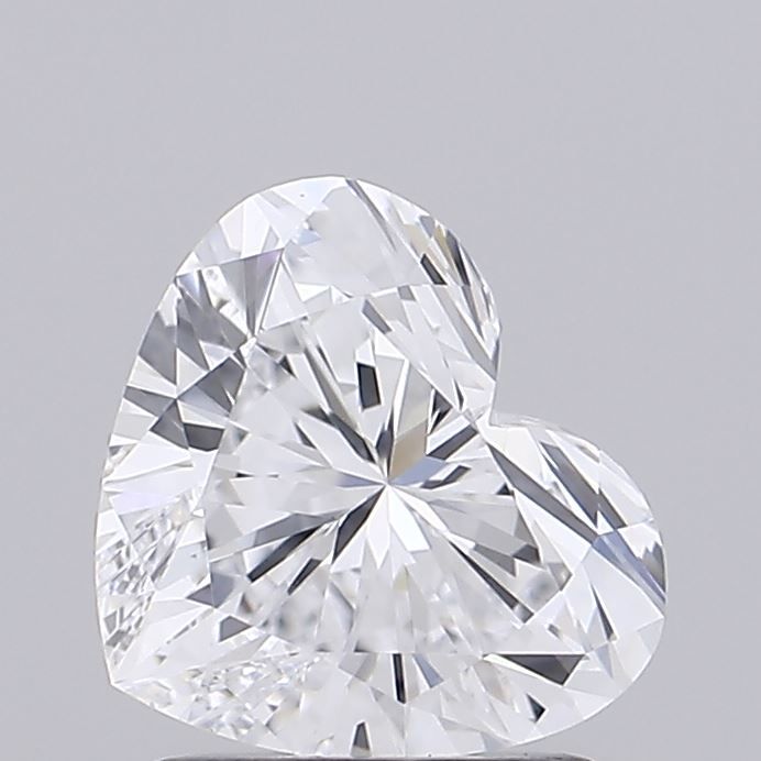 Lab-Grown Heart Diamond - 1.46 Carats, D Color, VVS2 Clarity - Certified by IGI - Report Number: LG634457449