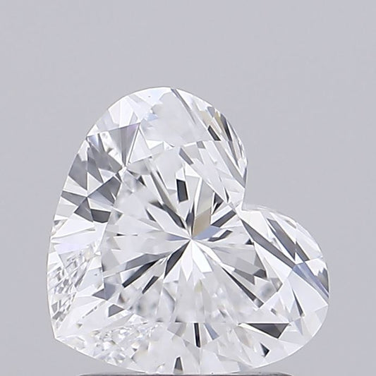 Lab-Grown Heart Diamond - 1.46 Carats, D Color, VVS2 Clarity - Certified by IGI - Report Number: LG634457449