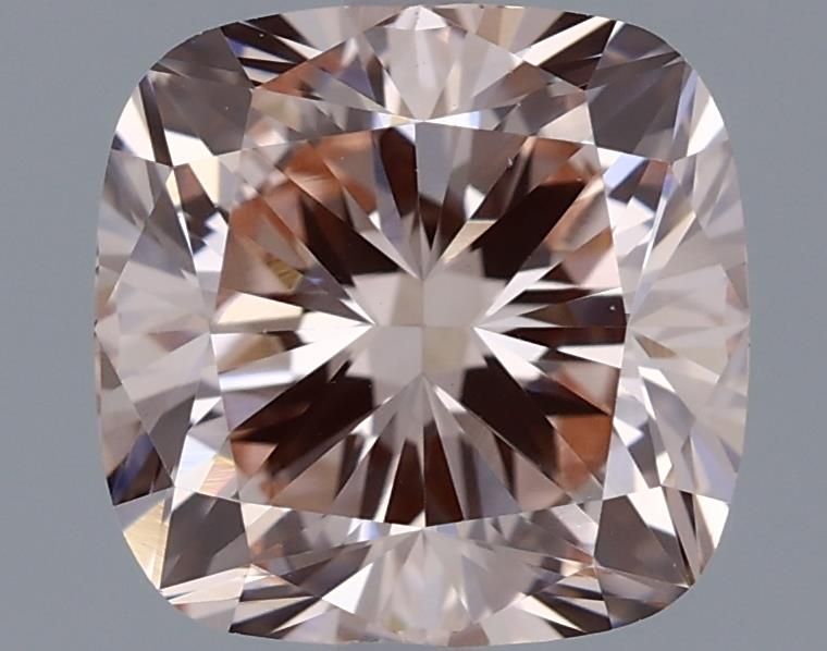 Lab-Grown Cushion Diamond - 1.57 Carats, Fancy Pink Color, VS1 Clarity - Certified by IGI - Report Number: LG582354647