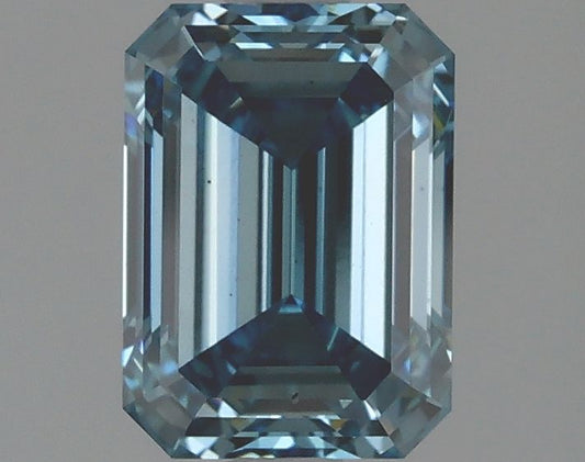 Lab-Grown Emerald Diamond - 1.96 Carats, Fancy Vivid Blue Color, VS2 Clarity - Certified by IGI - Report Number: LG627439802