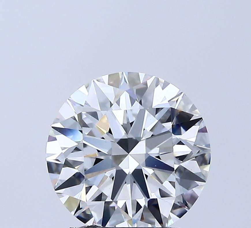 Lab-Grown Round Diamond - 2.51 Carats, E Color, VVS2 Clarity - Certified by IGI - Report Number: LG685583058