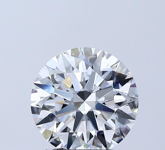 Lab-Grown Round Diamond - 2.51 Carats, E Color, VVS2 Clarity - Certified by IGI - Report Number: LG685583058