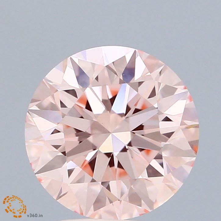 Lab-Grown Round Diamond - 2.54 Carats, Fancy Intense Pink Color, VVS2 Clarity - Certified by IGI - Report Number: LG660451814