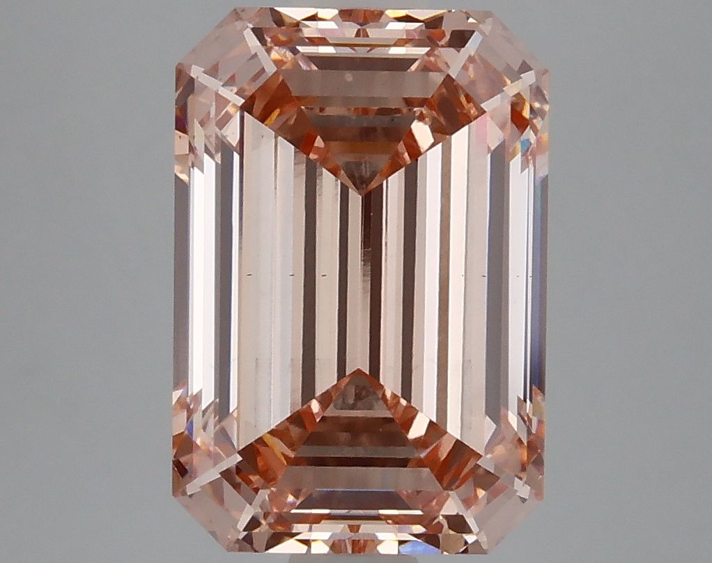 Lab-Grown Emerald Diamond - 4.7 Carats, Fancy Intense Pink Color, VS2 Clarity - Certified by IGI - Report Number: LG624437008