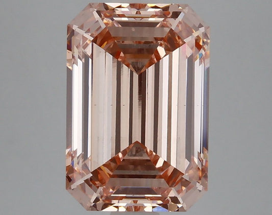 Lab-Grown Emerald Diamond - 4.7 Carats, Fancy Intense Pink Color, VS2 Clarity - Certified by IGI - Report Number: LG624437008