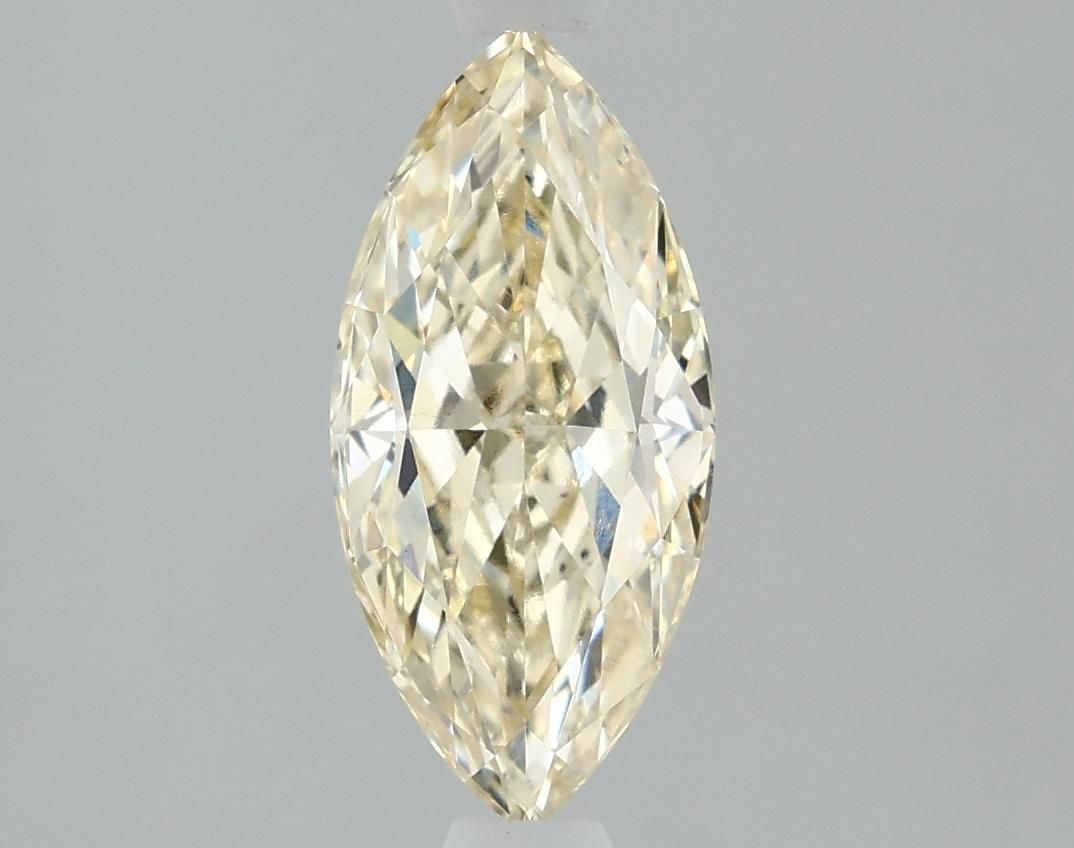 Lab-Grown Marquise Diamond - 1.26 Carats, Light Yellow Color, VS1 Clarity - Certified by IGI - Report Number: LG621448442