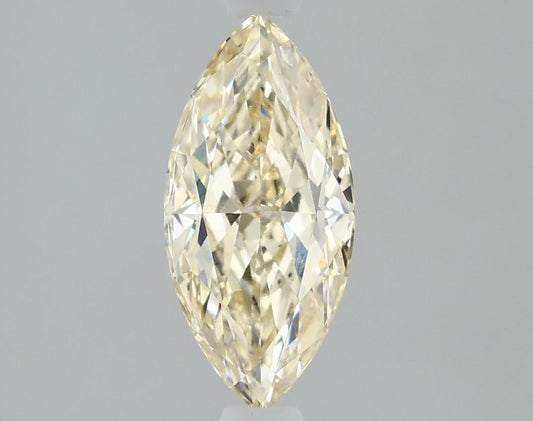 Lab-Grown Marquise Diamond - 1.26 Carats, Light Yellow Color, VS1 Clarity - Certified by IGI - Report Number: LG621448442