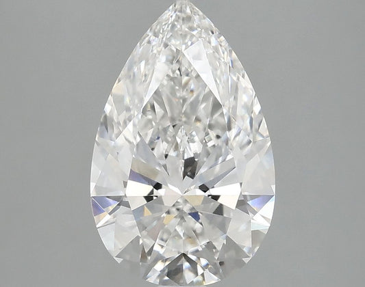 Lab-Grown Pear Diamond - 2.58 Carats, F Color, VVS2 Clarity - Certified by IGI - Report Number: LG687588884