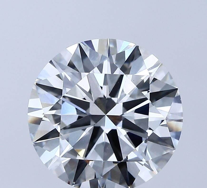 Lab-Grown Round Diamond - 3.5 Carats, E Color, VVS2 Clarity - Certified by IGI - Report Number: LG689556411