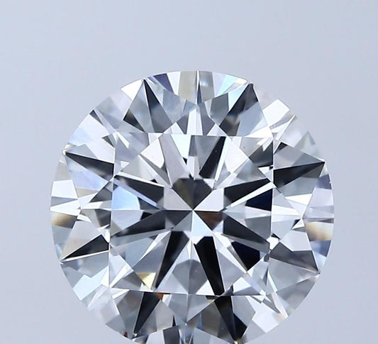 Lab-Grown Round Diamond - 3.5 Carats, E Color, VVS2 Clarity - Certified by IGI - Report Number: LG689556411