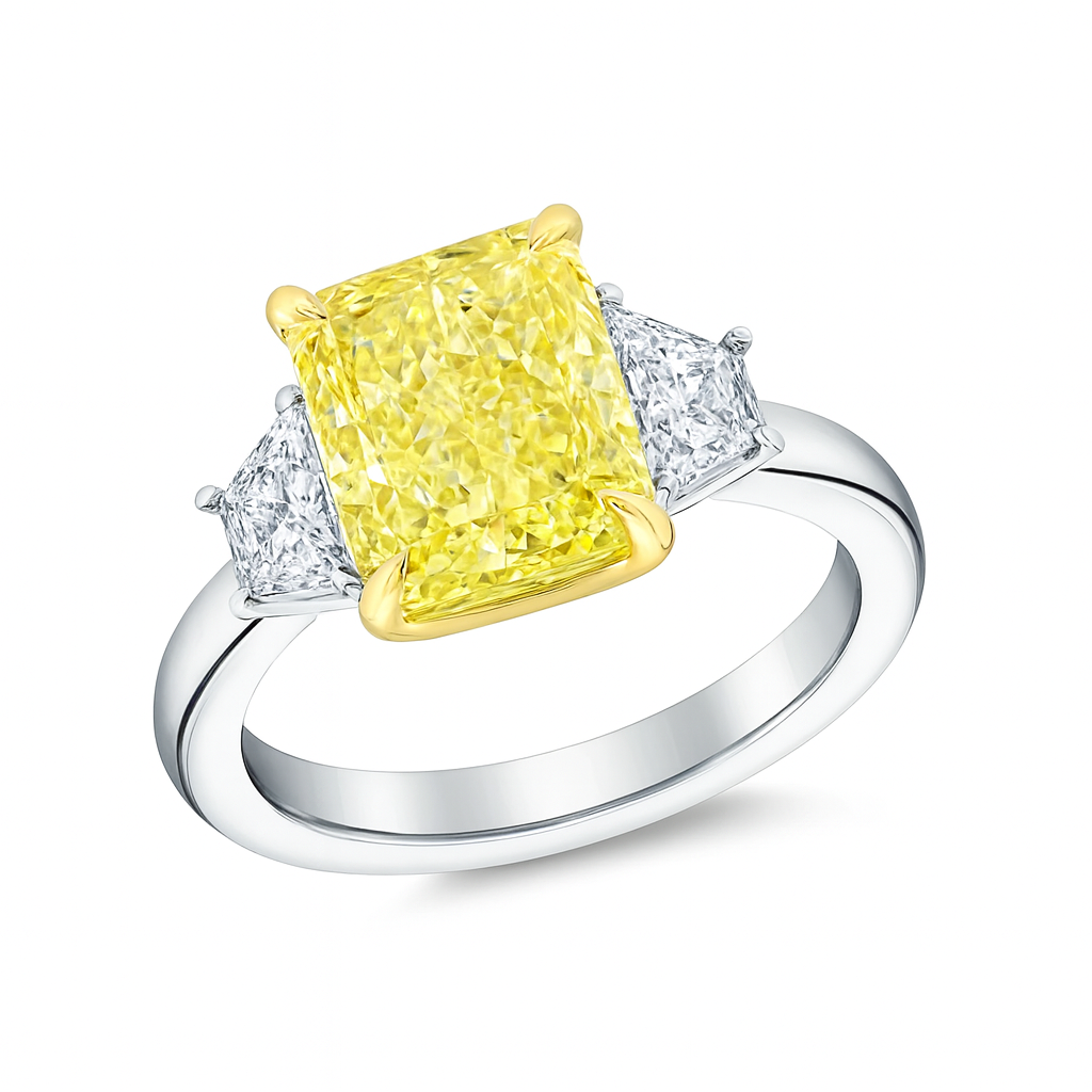 Im Labor gezüchteter Blue Heaven-Ring aus 925er Sterlingsilber (5 Karat)