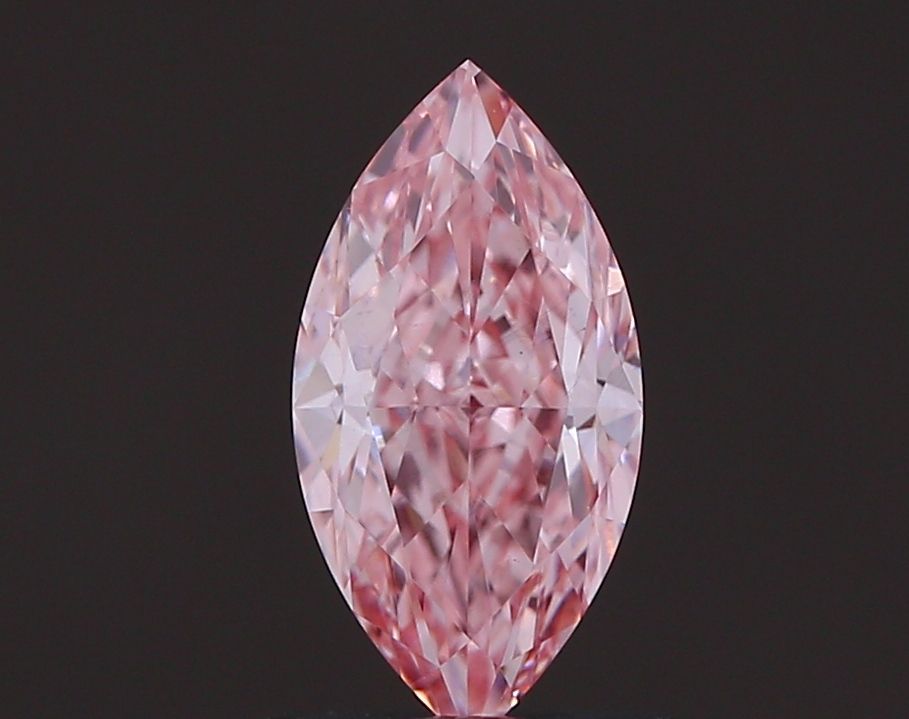 Lab-Grown Marquise Diamond - 1.03 Carats, Fancy Vivid Pink Color, VS1 Clarity - Certified by IGI - Report Number: LG629498475